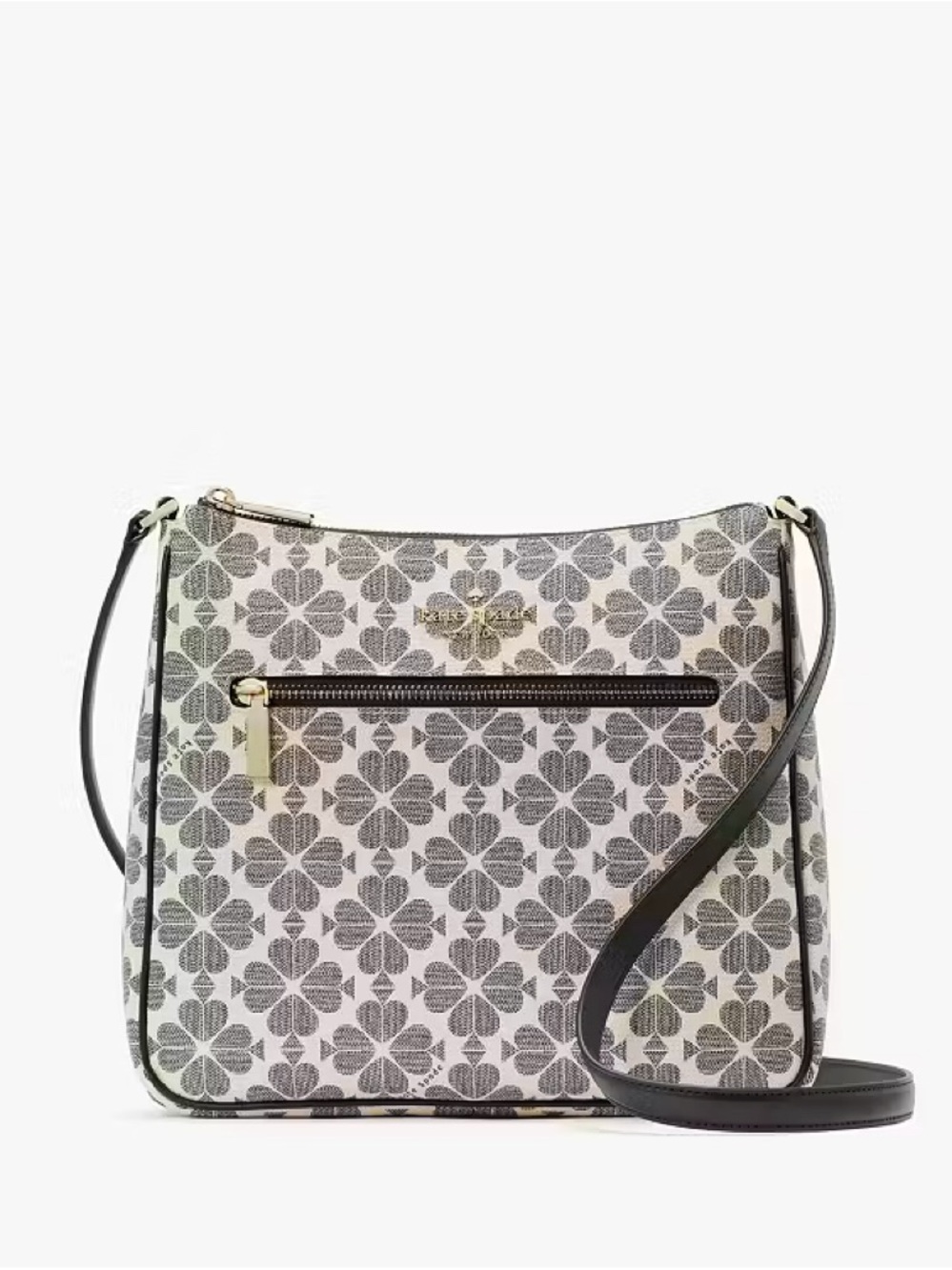 ♠️Kate Spade Flower Signature Large Swingpack Crossbody Bag, Black Multi NEW NWT